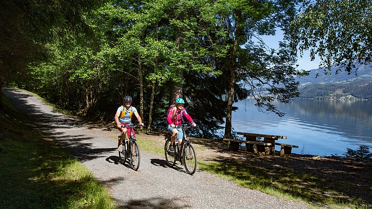 Radfahren im Urlaub am Millstätter See in Kärnten